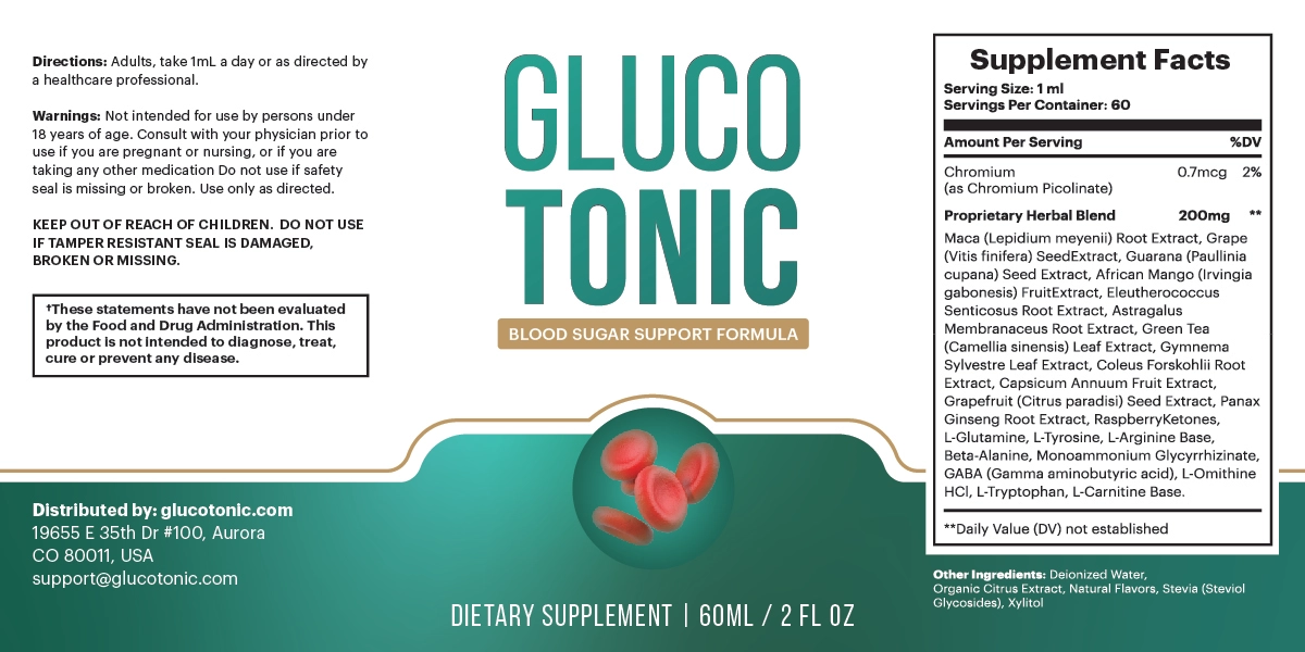 GlucoTonic Supplements Fact